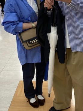 「カップルコーデ」｜「アイテム（その他シューズ）」を使った、mayuさん（レディース・156cm）の冬コーディネート