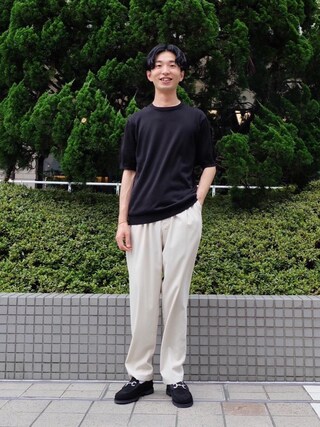 【タグ付未使用】ユナイテッドアローズ コットンシルク 半袖 ニット 洗える UNITED ARROWS（ユナイテッドアローズ）の「<UNITED ARROWS