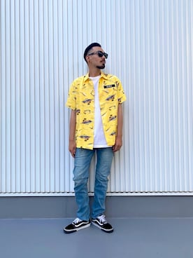 「BAKER（ベイカー）のアイテム」を使った、タイチさん（メンズ・178cm）の夏コーディネート