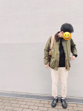 「DRIES VAN NOTEN（ドリスヴァンノッテン）のアイテム（チノパンツ）」を使った、ASAHI67さん（メンズ・173cm）の冬コーディネート
