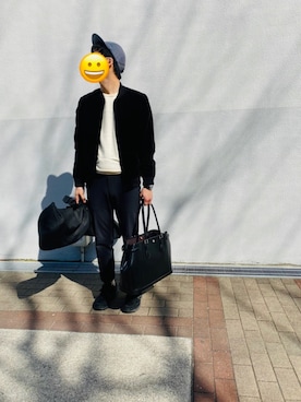 「A.P.C.（アーペーセー）のアイテム（ブルゾン）」を使った、ASAHI67さん（メンズ・173cm）の春コーディネート