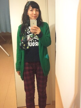 「Design Tshirts Store graniph（デザイン　ティーシャツ　ストア　グラニフ）のアイテム（その他アウター）」を使った、MaNaTsuさん（レディース・162cm）の春コーディネート