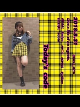 「韓国好きな人と繋がりたい」｜「アイテム（ハンチング/ベレー帽）」を使った、MIYU【iDEAL】さん（レディース・159cm）の秋コーディネート
