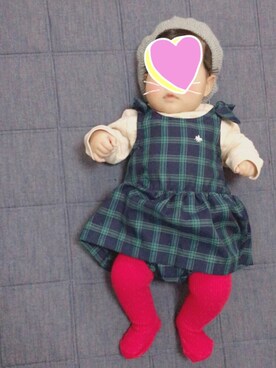 「babygap」｜「アイテム（ハンチング/ベレー帽）」を使った、tomoeさん（キッズ・60cm）の冬コーディネート