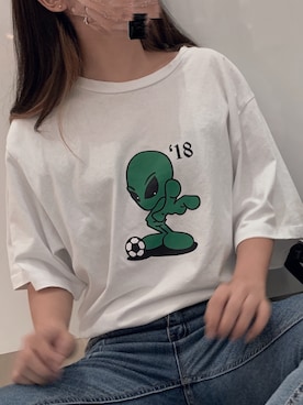 「Gosha Rubchinskiy（ゴーシャラブチンスキー）のアイテム」を使った、ぶさん（レディース・155cm）の夏コーディネート