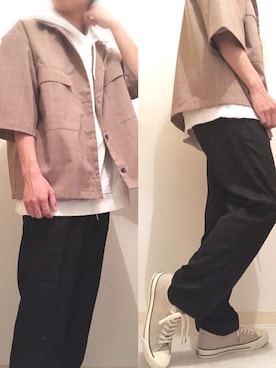 「417 EDIFICE（フォーワンセブンエディフィス）のアイテム（シューズ）」を使った、しゃちさん（メンズ・165cm）の春コーディネート