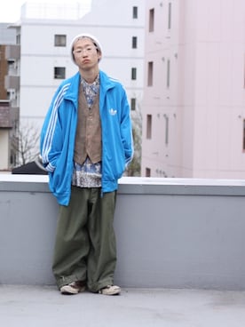 「WEYEP（ウィエップ）のアイテム」を使った、🐲さん（メンズ・162cm）の春コーディネート