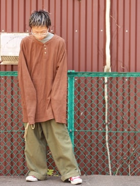 「WEYEP（ウィエップ）のアイテム」を使った、🐲さん（メンズ・162cm）の春コーディネート