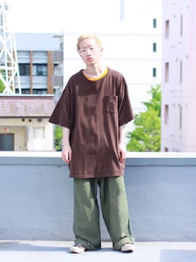 「WEYEP（ウィエップ）のアイテム」を使った、🐲さん（メンズ・162cm）の春コーディネート