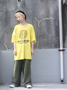 「WEYEP（ウィエップ）のアイテム」を使った、🐲さん（メンズ・162cm）の夏コーディネート