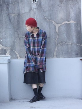 「ネルシャツ」｜🐲さん（メンズ・162cm・10代）の秋コーディネート
