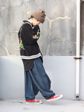 「WEYEP（ウィエップ）のアイテム」を使った、🐲さん（メンズ・162cm）の秋コーディネート