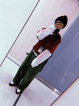 「WEYEP（ウィエップ）のアイテム」を使った、🐲さん（メンズ・162cm）の冬コーディネート