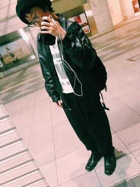 「AUGUSTE PRESENTATION（オーギュストプレゼンテーション）のアイテム（トップス）」を使った、🐲さん（メンズ・162cm）の春コーディネート