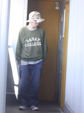 「keisuke kanda（ケイスケカンダ）のアイテム（パンツ）」を使った、🐲さん（メンズ・162cm）の冬コーディネート