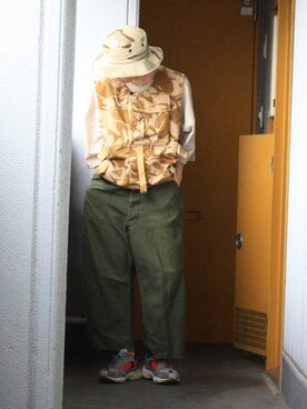 「WEYEP（ウィエップ）のアイテム」を使った、🐲さん（メンズ・163cm）の夏コーディネート