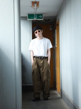 「STOF（ストフ）のアイテム（帽子）」を使った、🐲さん（メンズ・162cm）の春コーディネート