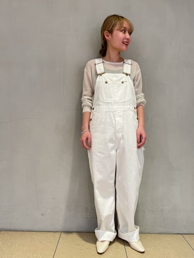「MASTER&Co（マスターアンドコー）のアイテム（トップス）」を使った、河村初美さん（レディース・157cm）の冬コーディネート