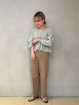 河村初美さん（レディース・157cm）の春コーディネート