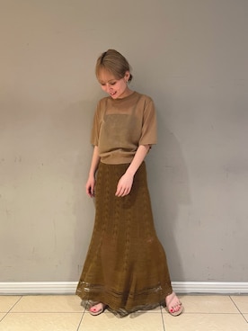 河村初美さん(レディース・157cm)の春コーディネート