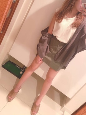 「Ungrid（アングリッド）のアイテム（ピアス（両耳用））」を使った、ayano..さん（レディース・160cm）の春コーディネート