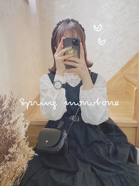 「スターバックス」｜𝘮𝘪        さん（レディース・158cm）の春コーディネート