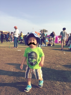 「1歳児」｜「アイテム（帽子）」を使った、takitakiさん（キッズ・80cm）の夏コーディネート