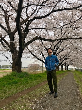 「MUJI」｜「アイテム（デニムジャケット）」を使った、ayortaさん（メンズ・165cm）の春コーディネート