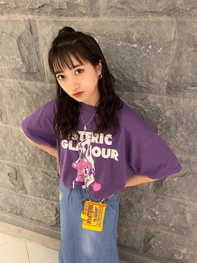「半袖シャツ」｜「アイテム（PC・スマホグッズ/家電）」を使った、みるさん（レディース・156cm）の夏コーディネート