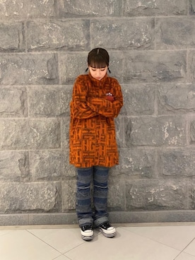 「ﾋﾞｯｸﾞｼﾙｴｯﾄ」｜「アイテム（ブルゾン）」を使った、みるさん（レディース・156cm）の秋コーディネート