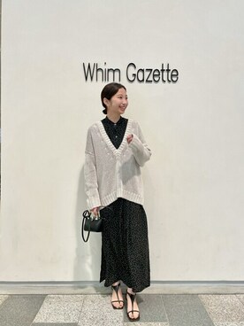 「Whim Gazette（ウィムガゼット）のアイテム（セットアップ）」を使った、WhimGazette_officialさん（レディース・156cm）の冬コーディネート