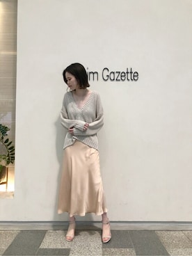 「Whim Gazette（ウィムガゼット）のアイテム（セットアップ）」を使った、WhimGazette_officialさん（レディース・172cm）の冬コーディネート
