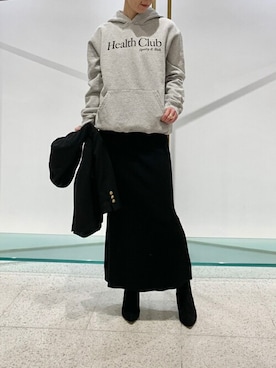 「Whim Gazette（ウィムガゼット）のアイテム（パーカー）」を使った、WhimGazette_officialさん（レディース・160cm）の冬コーディネート