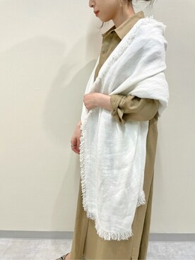 「ウィムガゼット」｜「アイテム（シャツワンピース）」を使った、WhimGazette_officialさん（レディース・158cm）の春コーディネート