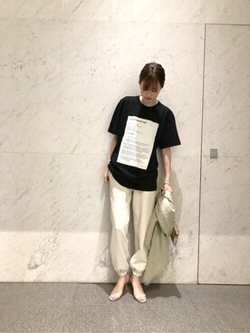 「Whim Gazette（ウィムガゼット）のアイテム（スウェットパンツ）」を使った、WhimGazette_officialさん（レディース・172cm）の春コーディネート