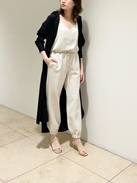「Whim Gazette（ウィムガゼット）のアイテム（スウェットパンツ）」を使った、WhimGazette_officialさん（レディース・167cm）の春コーディネート