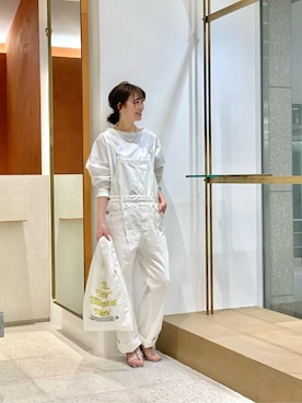 「Whim Gazette（ウィムガゼット）のアイテム（サロペット/オーバーオール）」を使った、WhimGazette_officialさん（レディース・160cm）の春コーディネート