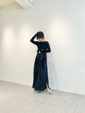 「ウィムガゼット」｜「アイテム（シャツワンピース）」を使った、WhimGazette_officialさん（レディース・167cm）の春コーディネート