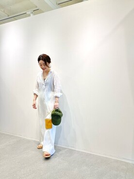「ウィムガゼット」｜「アイテム（シャツワンピース）」を使った、WhimGazette_officialさん（レディース・156cm）の春コーディネート