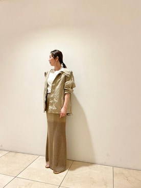 「Whim Gazette（ウィムガゼット）のアイテム（マウンテンパーカー）」を使った、WhimGazette_officialさん（レディース・162cm）の春コーディネート