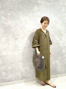 「Whim Gazette（ウィムガゼット）のアイテム（帽子）」を使った、WhimGazette_officialさん（レディース・160cm）の春コーディネート