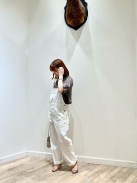 「Whim Gazette（ウィムガゼット）のアイテム（サロペット/オーバーオール）」を使った、WhimGazette_officialさん（レディース・153cm）の春コーディネート