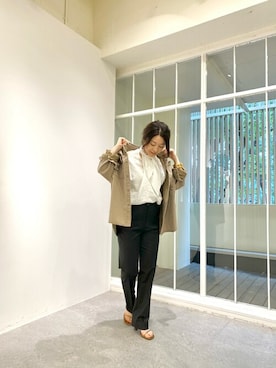 「Whim Gazette（ウィムガゼット）のアイテム（カバーオール）」を使った、WhimGazette_officialさん（レディース・156cm）の春コーディネート
