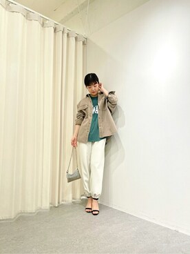 「Whim Gazette（ウィムガゼット）のアイテム（カバーオール）」を使った、WhimGazette_officialさん（レディース・167cm）の春コーディネート