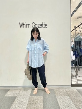「Whim Gazette（ウィムガゼット）のアイテム（帽子）」を使った、WhimGazette_officialさん（レディース・156cm）の春コーディネート