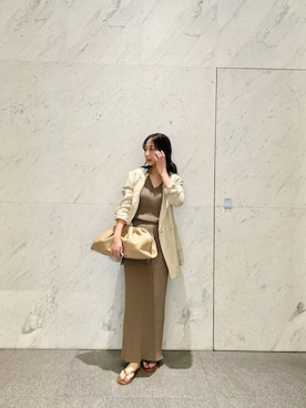 「Whim Gazette（ウィムガゼット）のアイテム（セットアップ）」を使った、WhimGazette_officialさん（レディース・156cm）の春コーディネート