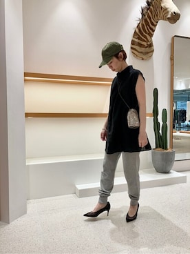 「Whim Gazette（ウィムガゼット）のアイテム（帽子）」を使った、WhimGazette_officialさん（レディース・154cm）の夏コーディネート