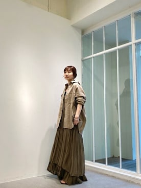 「Whim Gazette（ウィムガゼット）のアイテム（カバーオール）」を使った、WhimGazette_officialさん（レディース・157cm）の夏コーディネート