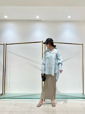 「Whim Gazette（ウィムガゼット）のアイテム（帽子）」を使った、WhimGazette_officialさん（レディース・160cm）の夏コーディネート