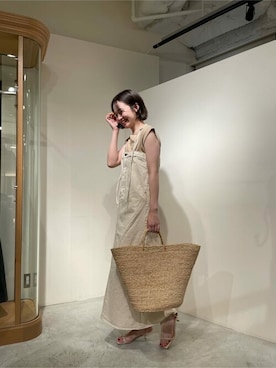 「Whim Gazette（ウィムガゼット）のアイテム（ジャンパースカート）」を使った、WhimGazette_officialさん（レディース・168cm）の夏コーディネート